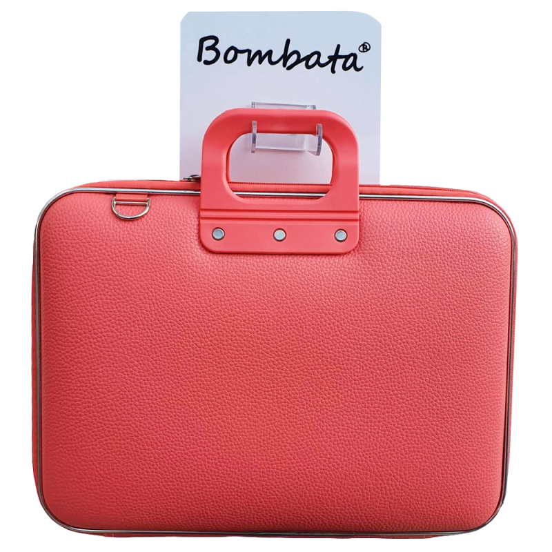 Geanta lux business laptop 13 Bombata Medio Classic-Coral buy4baby.ro imagine noua