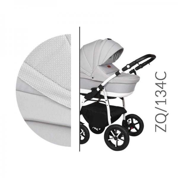 Carucior 3 in 1 Baby Merc Zippy Q – ZQ134C – Cadru Alb Baby Merc