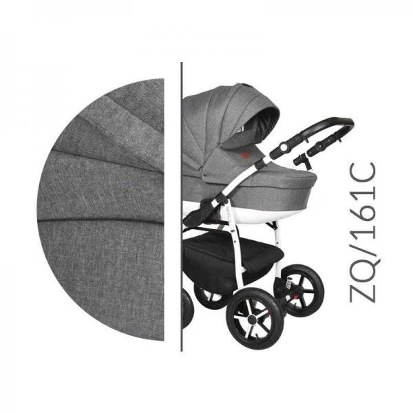 Carucior 3 in 1 Baby Merc Zippy Q – ZQ161C – Cadru Alb BABY-MERC imagine noua