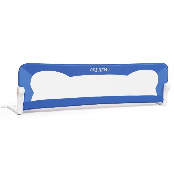 Bariera de protectie pentru pat 150 x 35 x 42 cm ricokids – albastru buy4baby.ro imagine noua