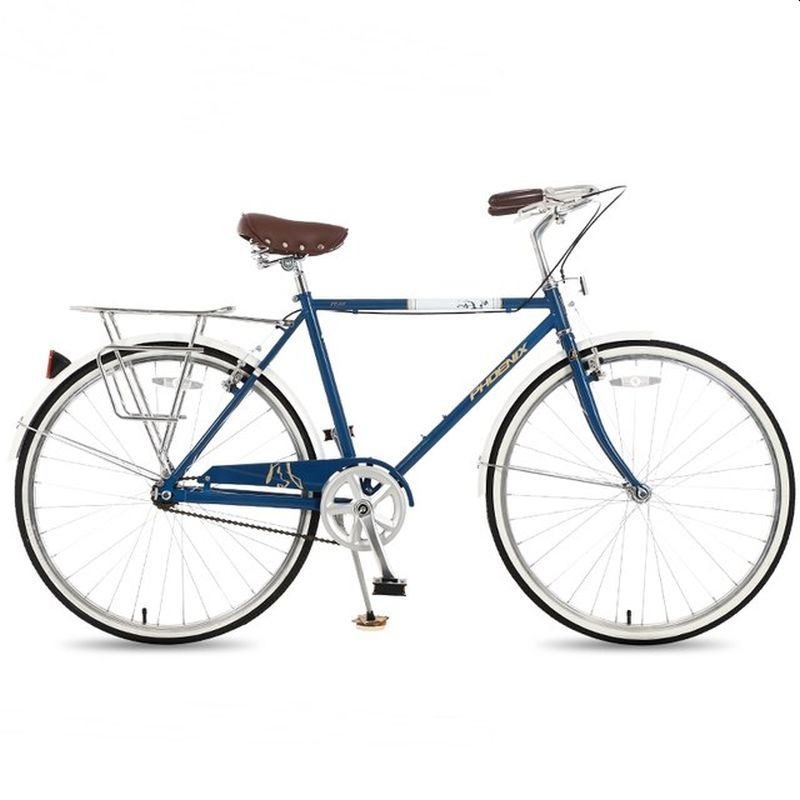 Bicicleta de oras 26 inch, cadru otel, portbagaj, jante aluminiu, cric, vintage, albastru bekid.ro imagine noua