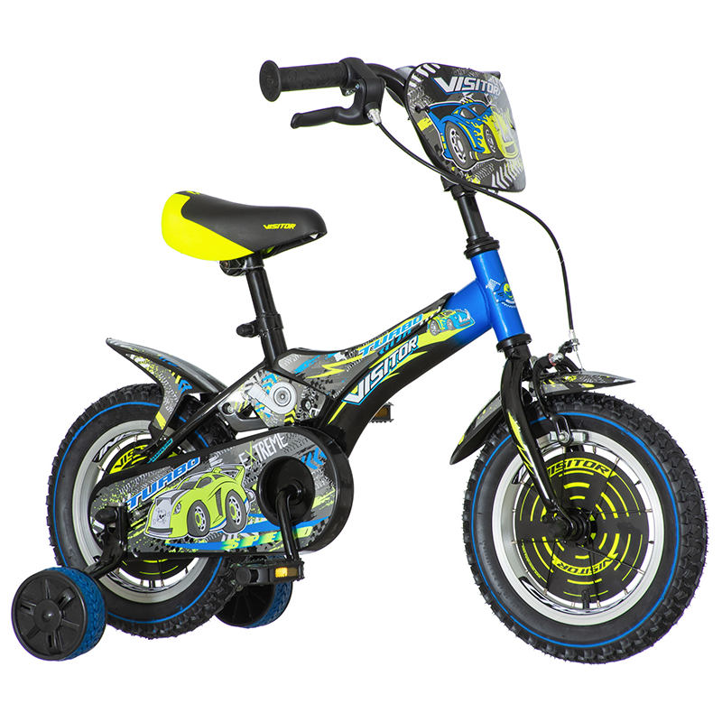 Bicicleta 12 inch, frana v-brake, roti ajutatoare detasabile, turbo extrem bekid.ro imagine noua