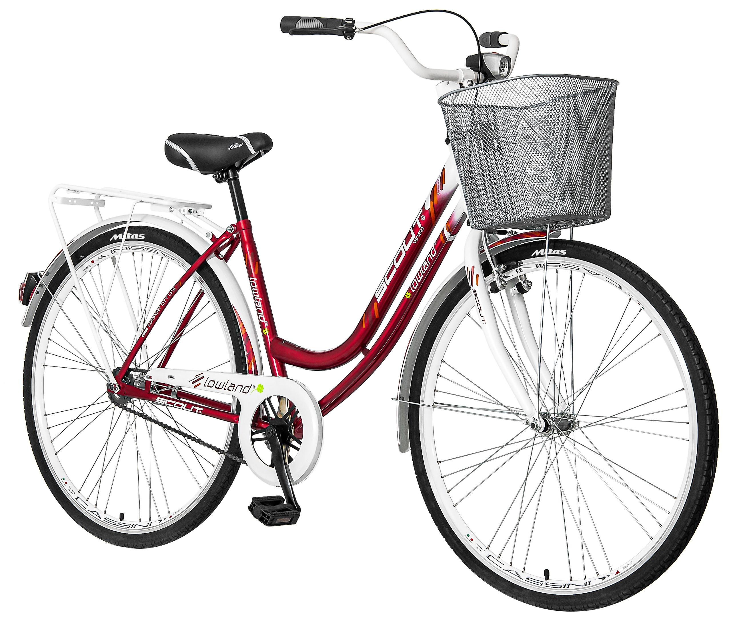 Bicicleta dama, 28 inch, cadru otel, v-brake, jante aluminiu, cos cumparaturi, portbagaj bekid.ro imagine noua
