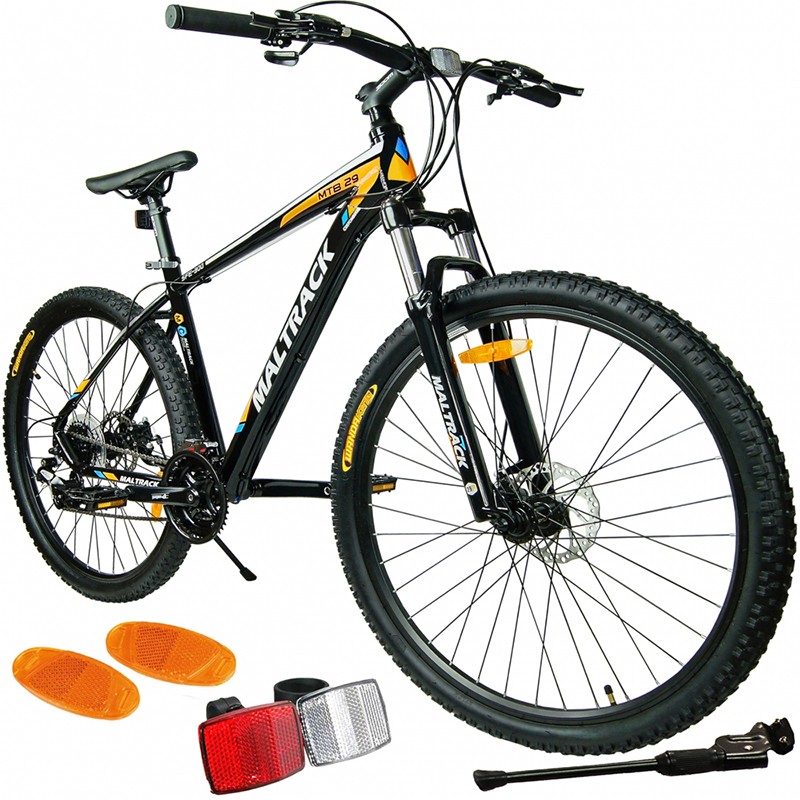 Bicicleta mountain bike, big boss, cadru aluminiu, roata 29 inch, latime 2.1”, 24 viteze shimano, frane pe disc, maltrack bekid.ro imagine noua