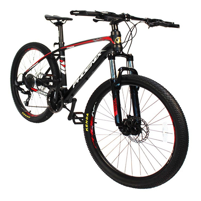 Bicicleta mountain bike, roti 26 inch, 27 viteze s-ride, frane pe disc, rosu, phoenix buy4baby.ro imagine noua