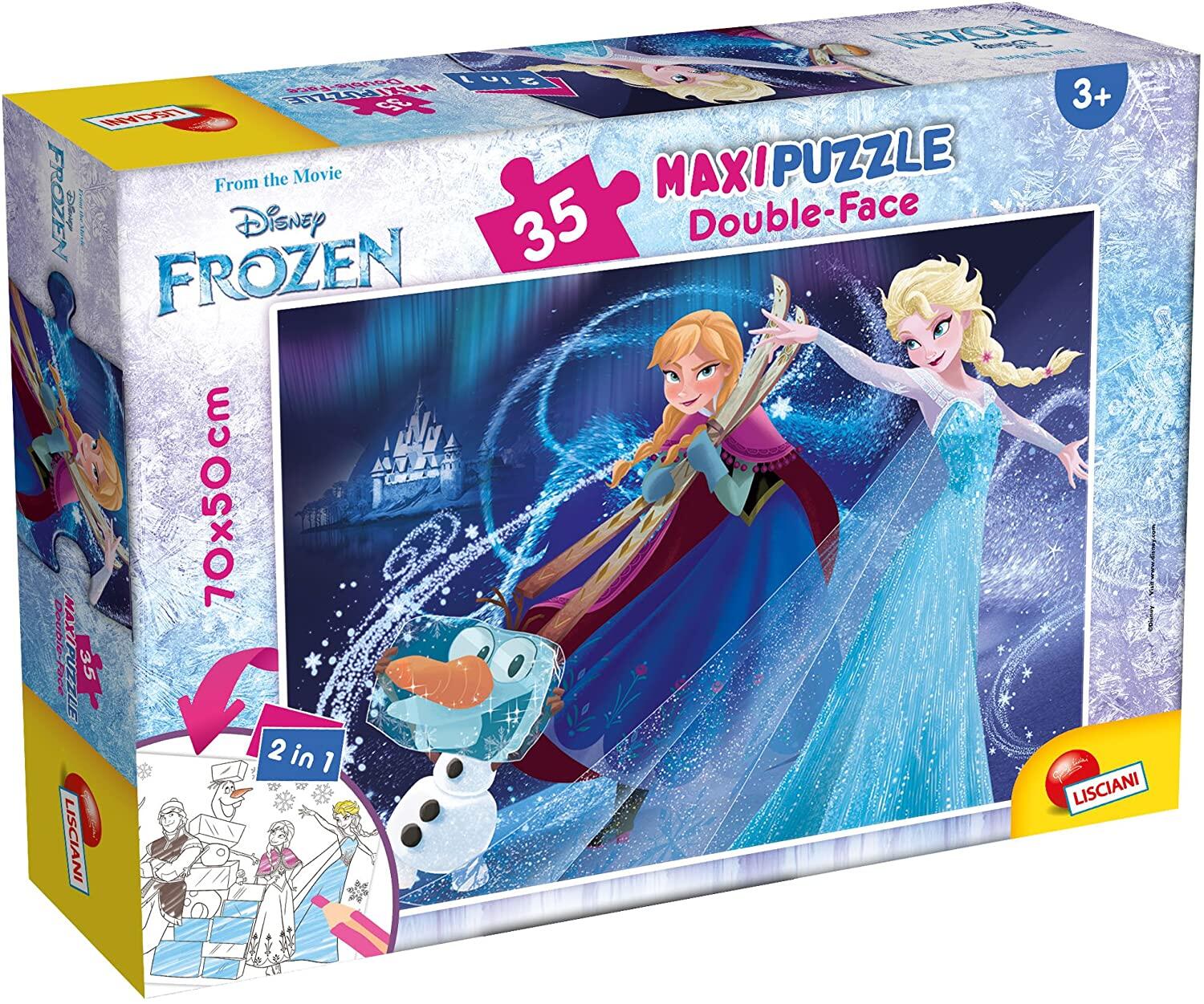 Puzzle de colorat maxi - Frozen (35 piese)