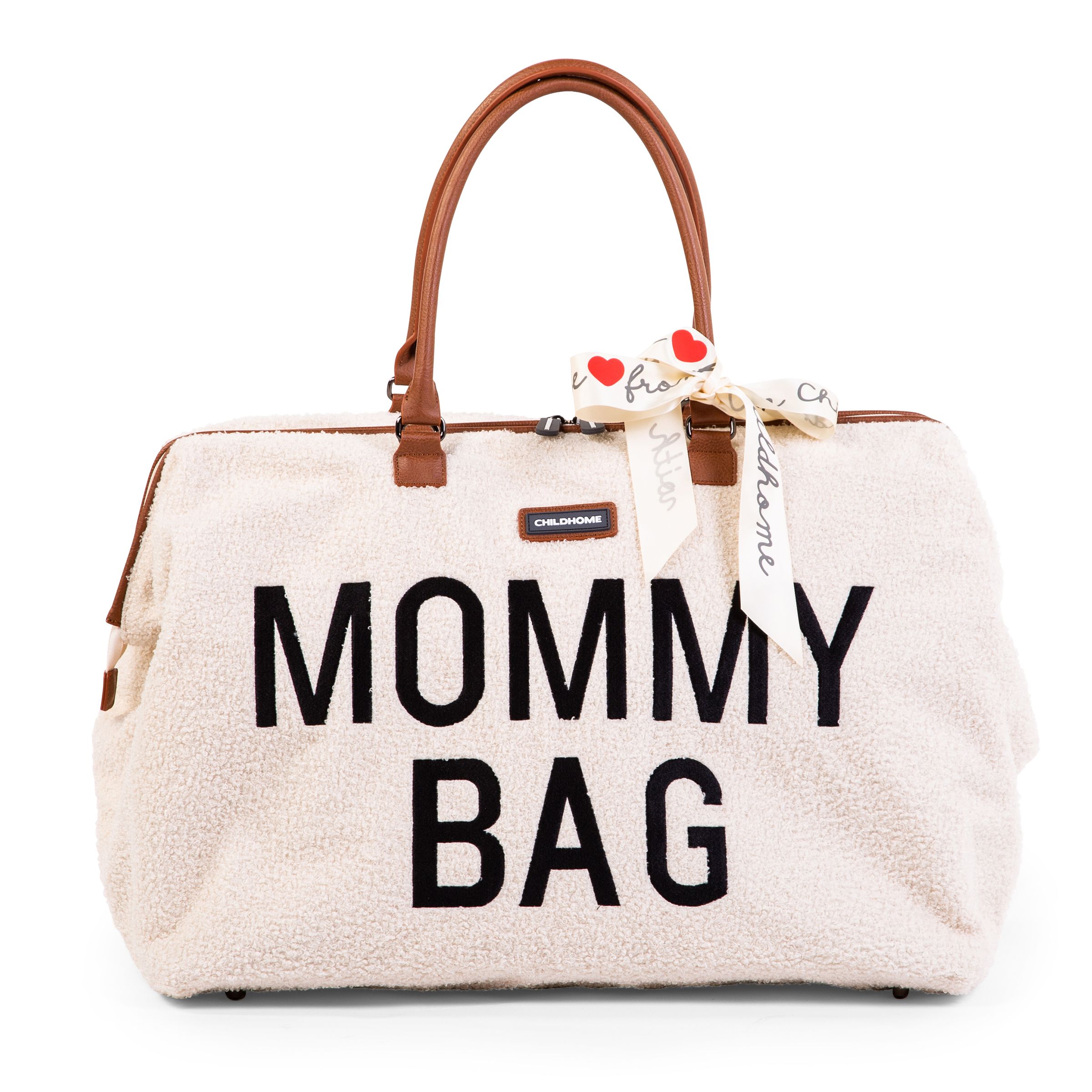 Geanta de infasat Childhome Mommy Bag Teddy Ecru bag