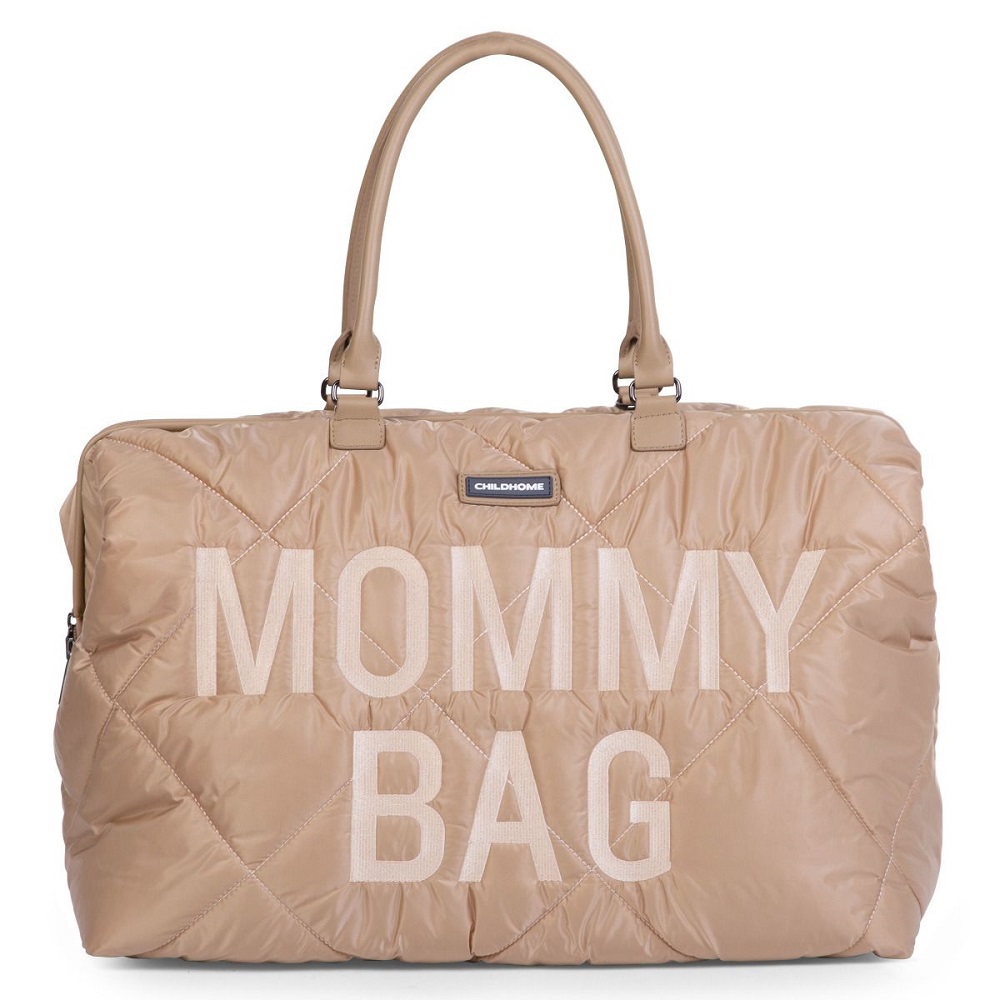 Geanta de infasat matlasata Childhome Mommy Bag Bej bag