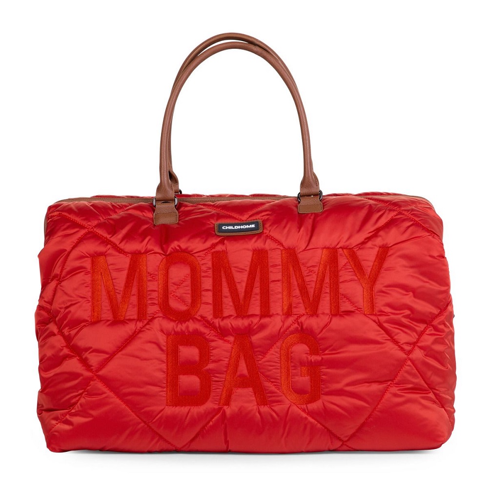 Geanta de infasat matlasata Childhome Mommy Bag Rosu bag
