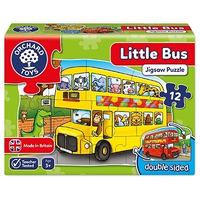Puzzle fata verso Autobuz (12 piese) LITTLE BUS