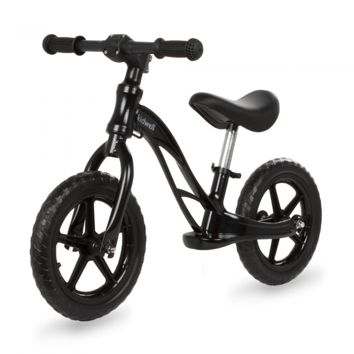 Bicicleta fara pedale cu cadru din magneziu kidwell rocky black bekid.ro