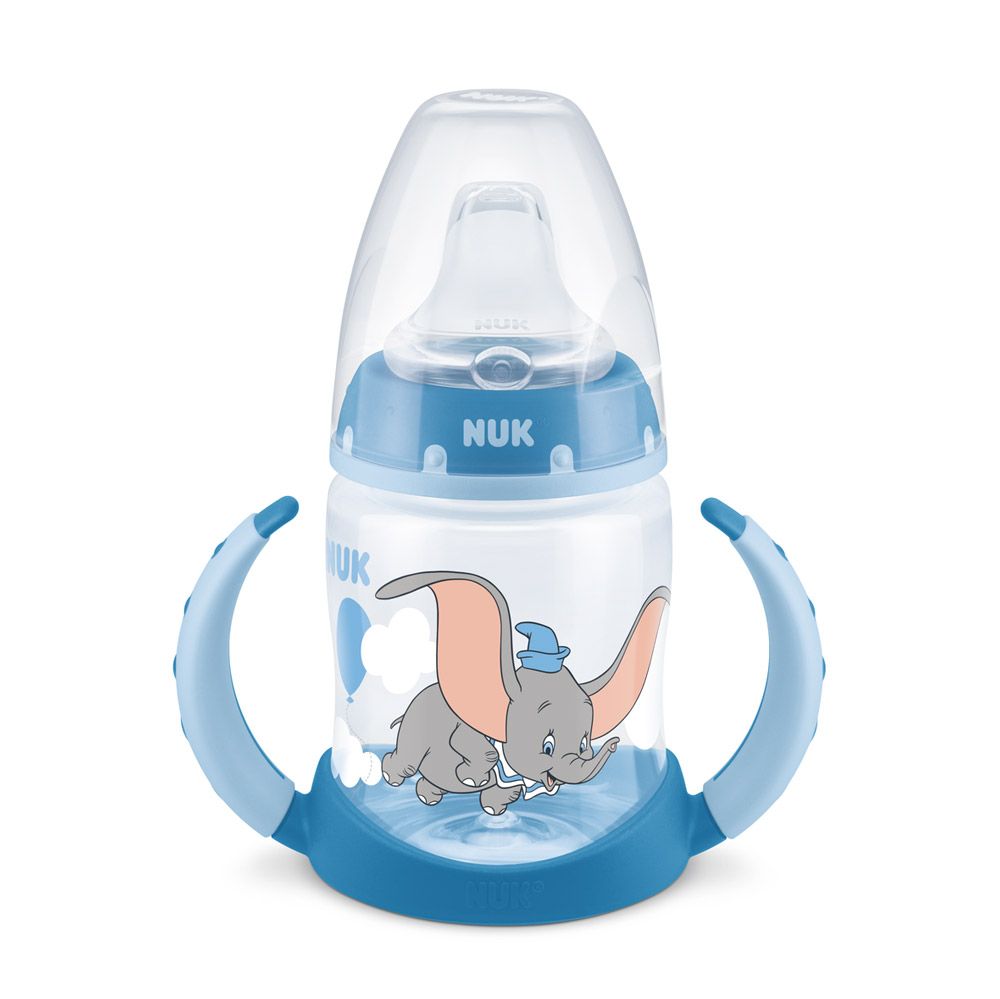 Biberon Nuk First Choice PP 150 ml cu Toarte si Tetina de Invatare Disney Dumbo 6-18 luni