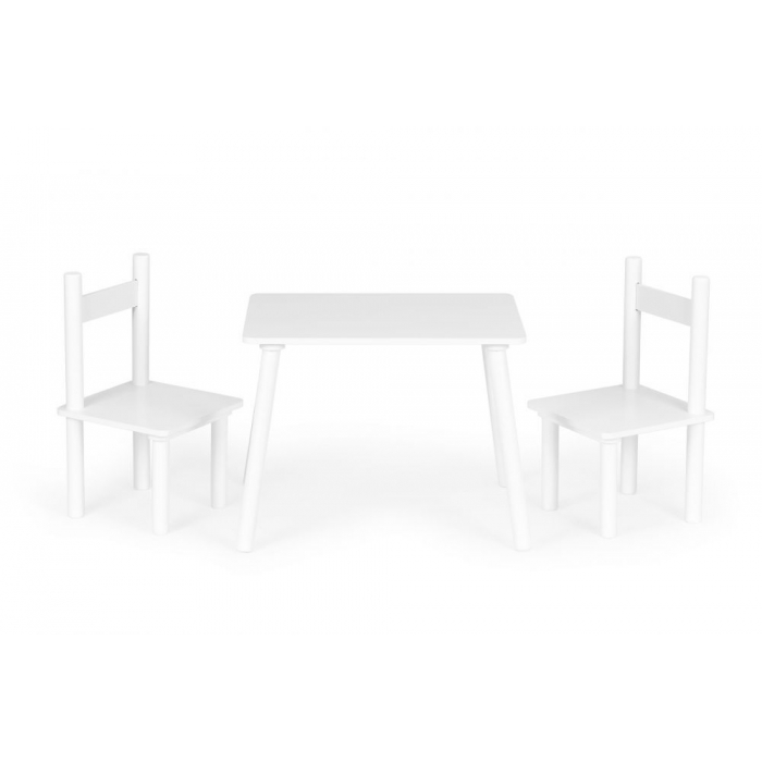 Set de masa cu doua scaune pentru copii ecotoys esc-w-0288a – alb buy4baby.ro imagine noua