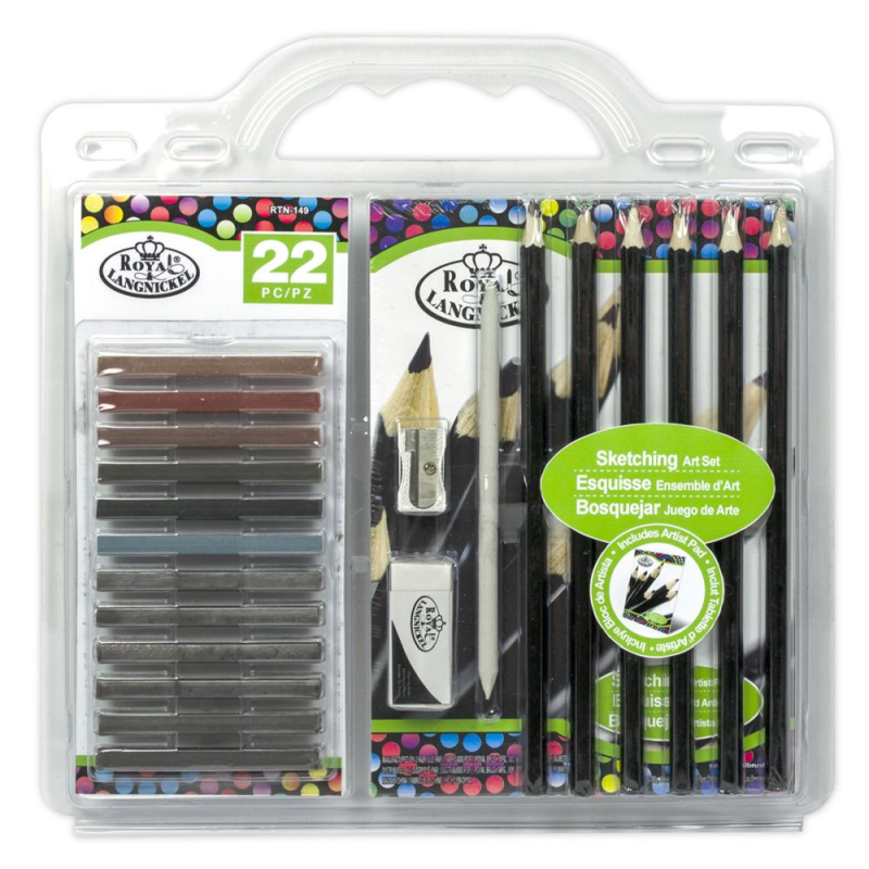 Trusa pentru schite in creion cu 22 piese