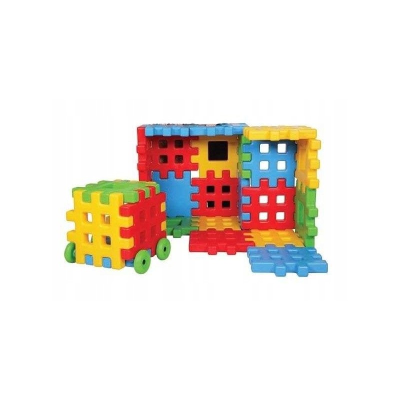 Set constructie cuburi gigant, 20 piese, 35×35 cm, educational blocks bekid.ro