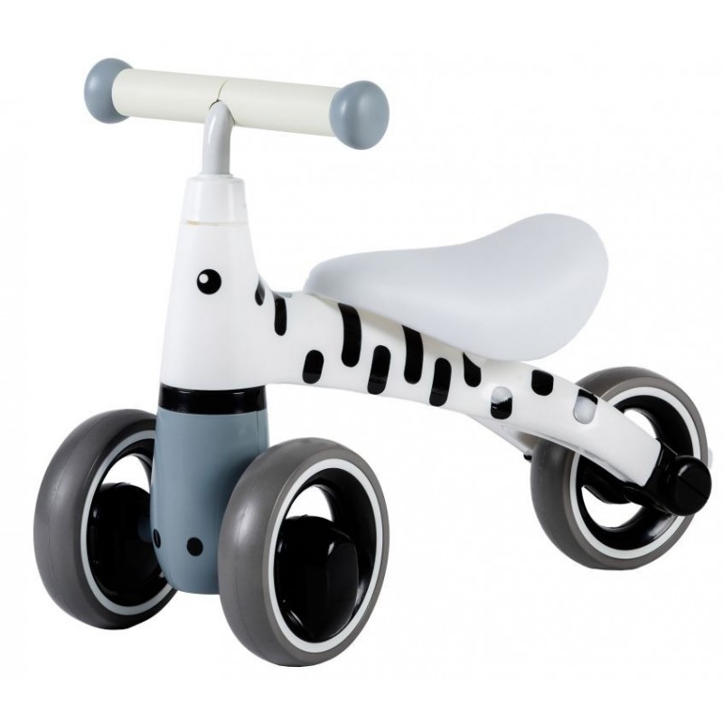 Tricicleta fara pedale, zebra alb negru, ecotoys, 39x22x50 cm, lb1603 buy4baby.ro imagine noua