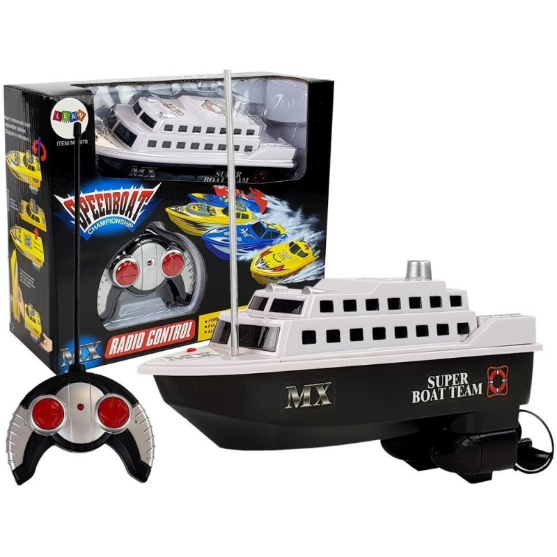Barca cu motor, vapor rc cu telecomanda, pentru copii, leantoys, 9096