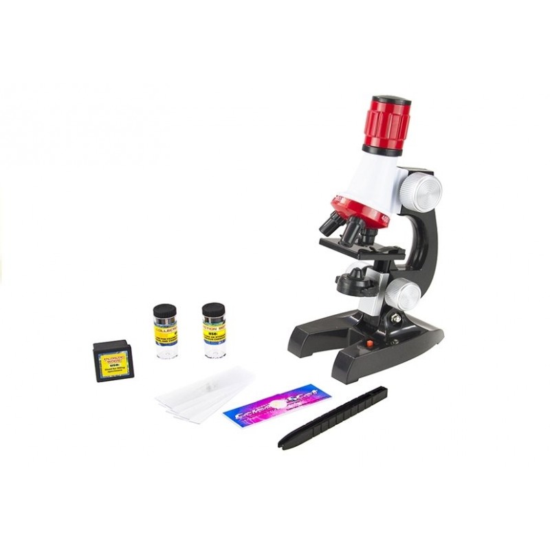 Set microscop stiintific de jucarie, cu accesorii pentru copii, 1200x, leantoys, 1604 image