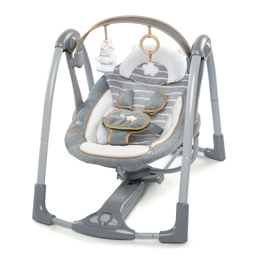 Ingenuity – Leagan portabil Swing ‘n Go Portable Swing™ – Bella Teddy™ buy4baby.ro imagine noua