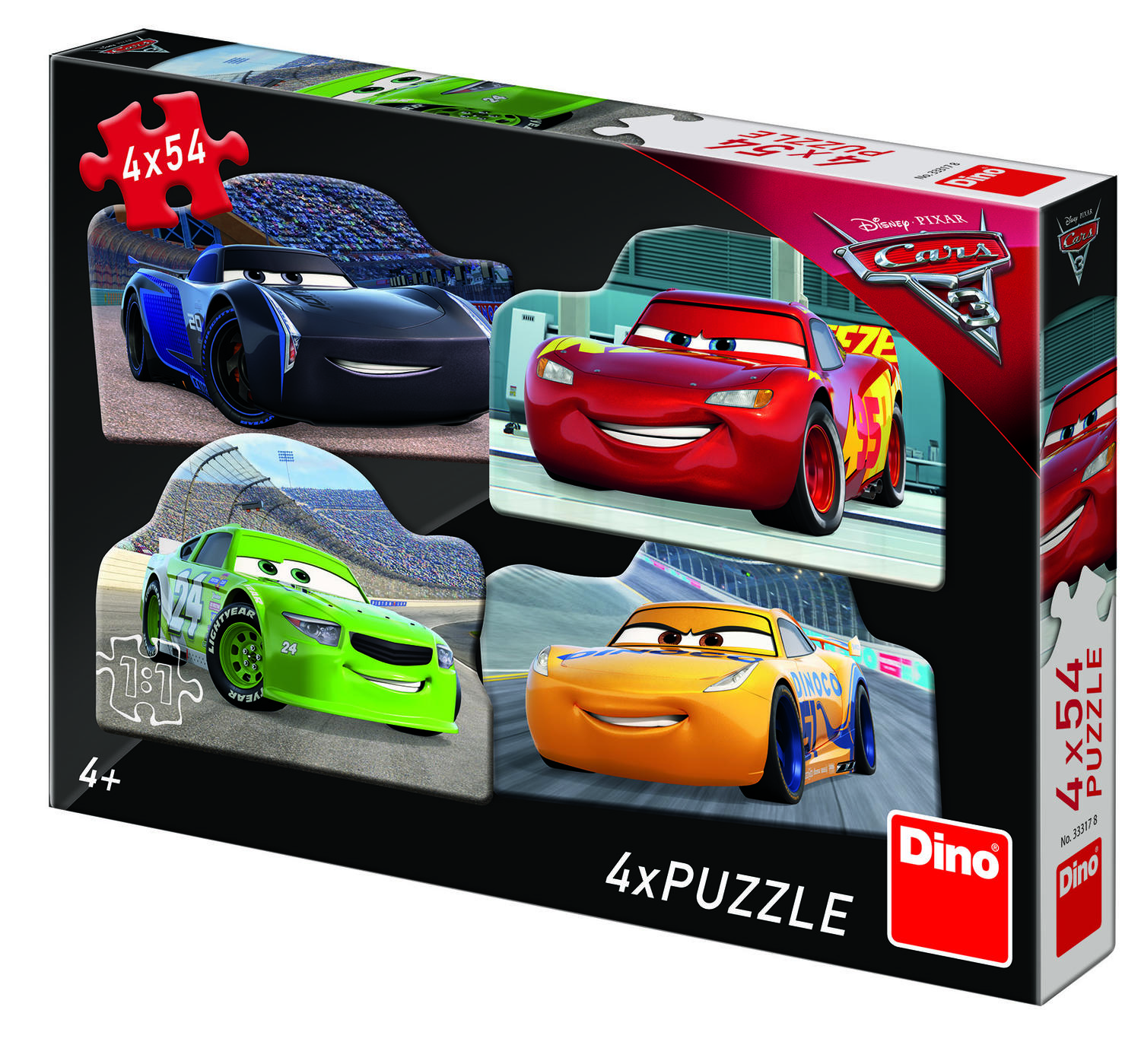 Puzzle 4 in 1 - Cars 3 (54 piese)