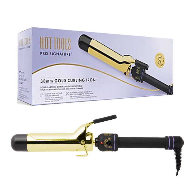 Ondulator Hot Tools Gold Curling, 38 mm, placat cu aur, Pro Signature, HTIR1577UKE buy4baby.ro imagine noua