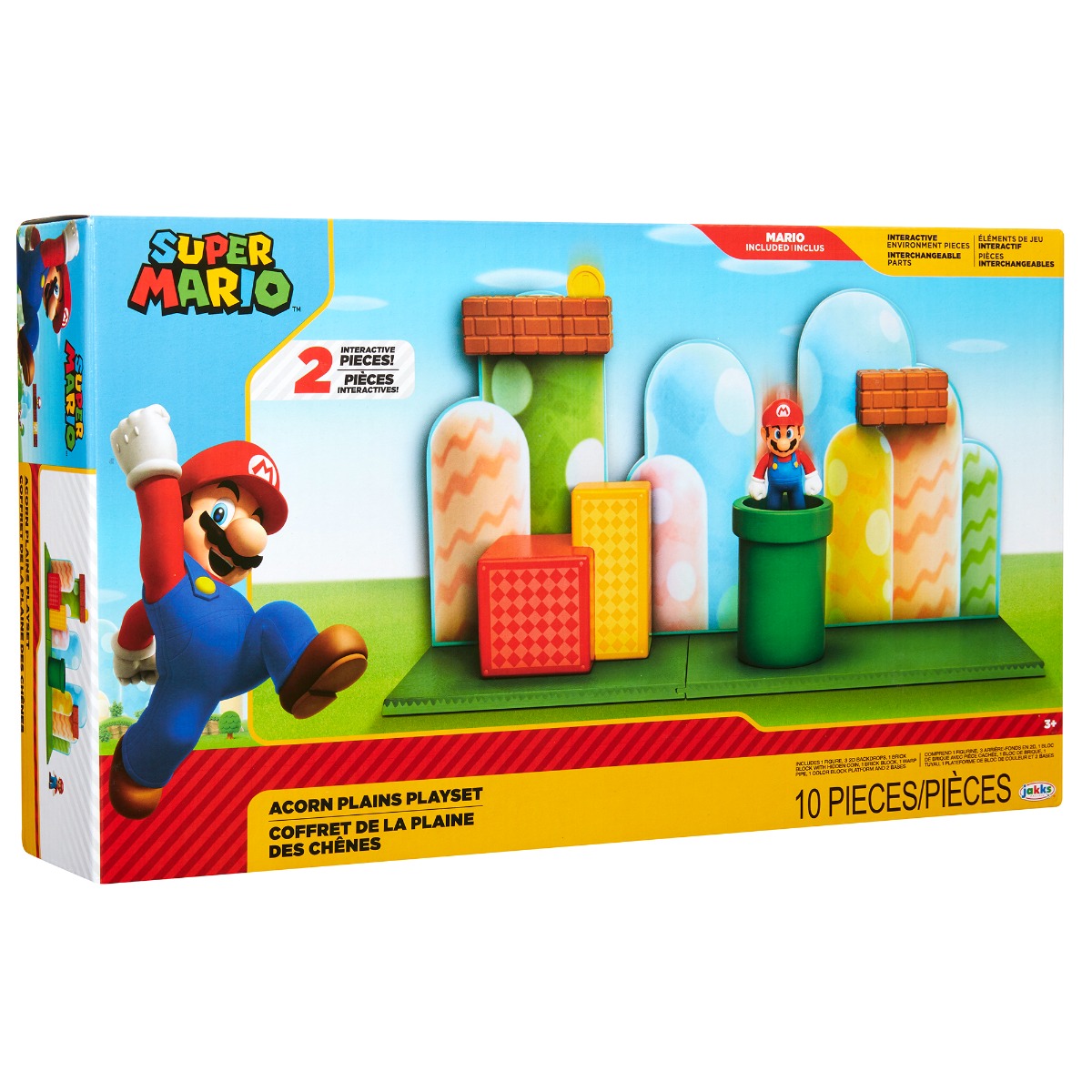 Mario nintendo - set de joaca campie de ghinde cu figurina 6 cm