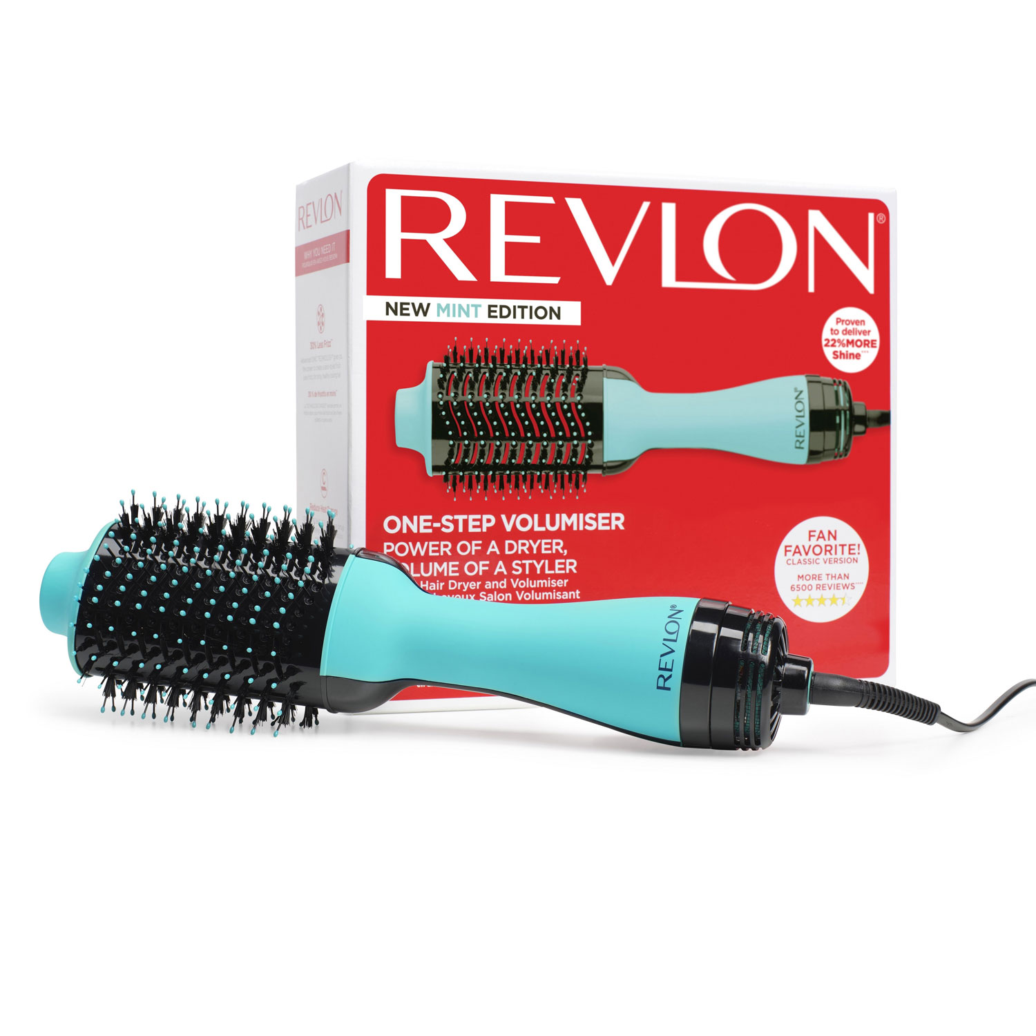 Perie electrica fixa REVLON One-Step Hair Dryer & Volumizer, RVDR5222MUKE MINT, pentru par… buy4baby.ro imagine noua