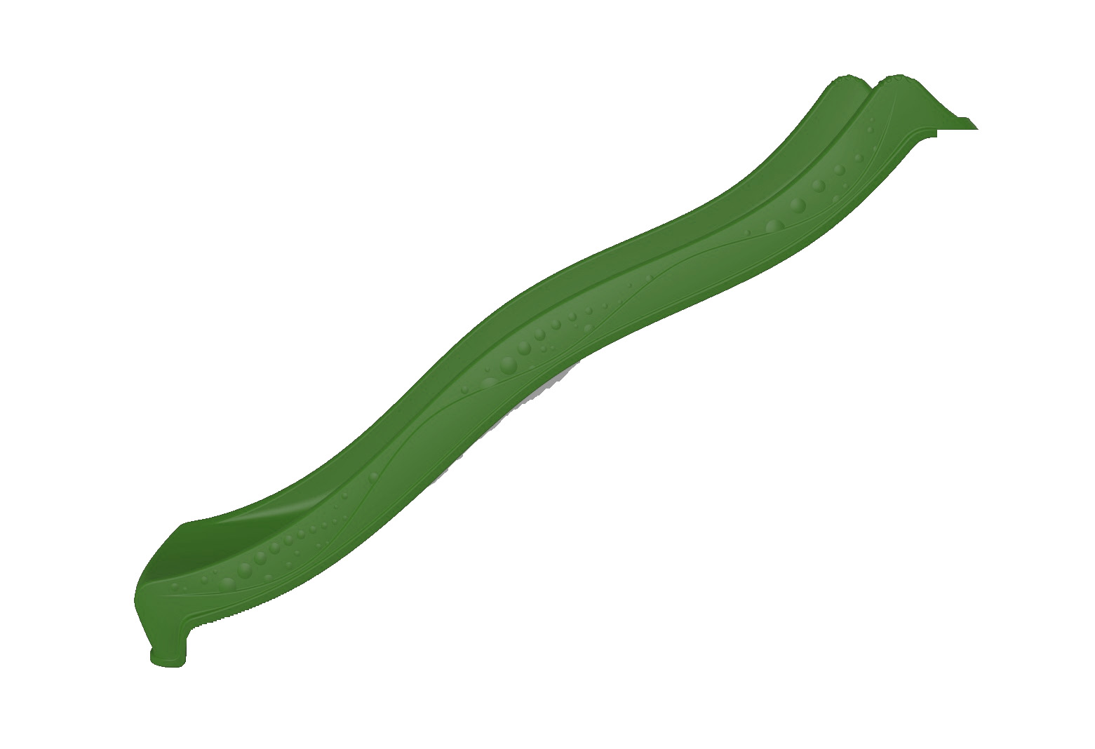 Tobogan copii 235 cm verde BeKid imagine noua