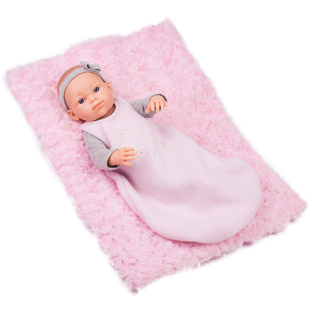 Papusa bebelus in sac de dormit cu paturica - minipikolin, paola reina