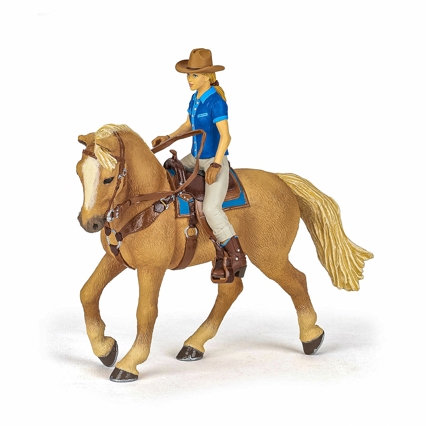 Papo figurina set cowgirl (vacarita) pe cal usa buy4baby.ro imagine noua