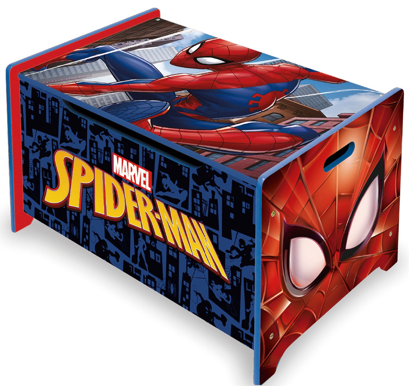 Ladita din lemn pentru depozitare jucarii Spiderman Arditex