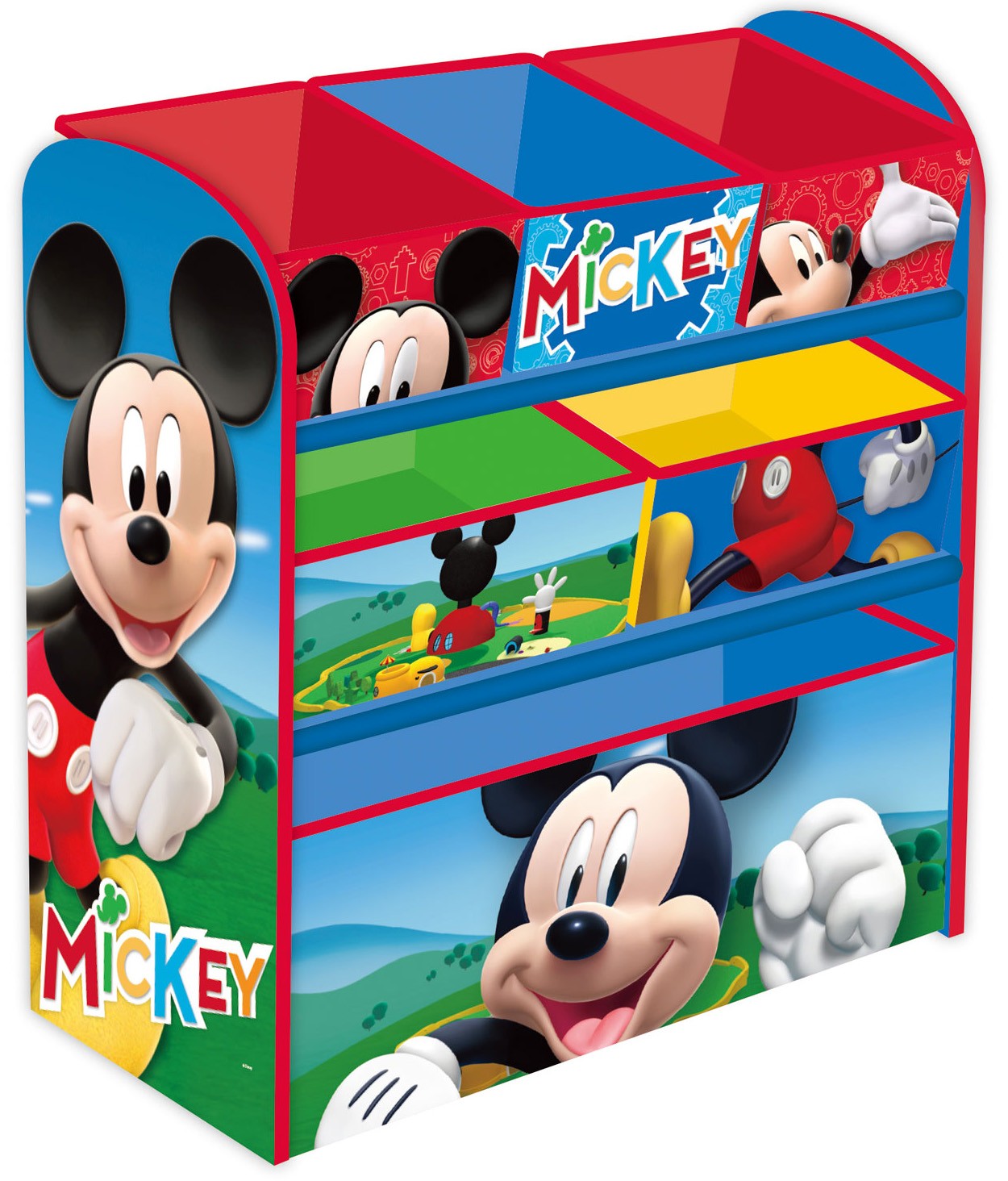 Organizator jucarii cu cadru din lemn Mickey Mouse Clubhouse