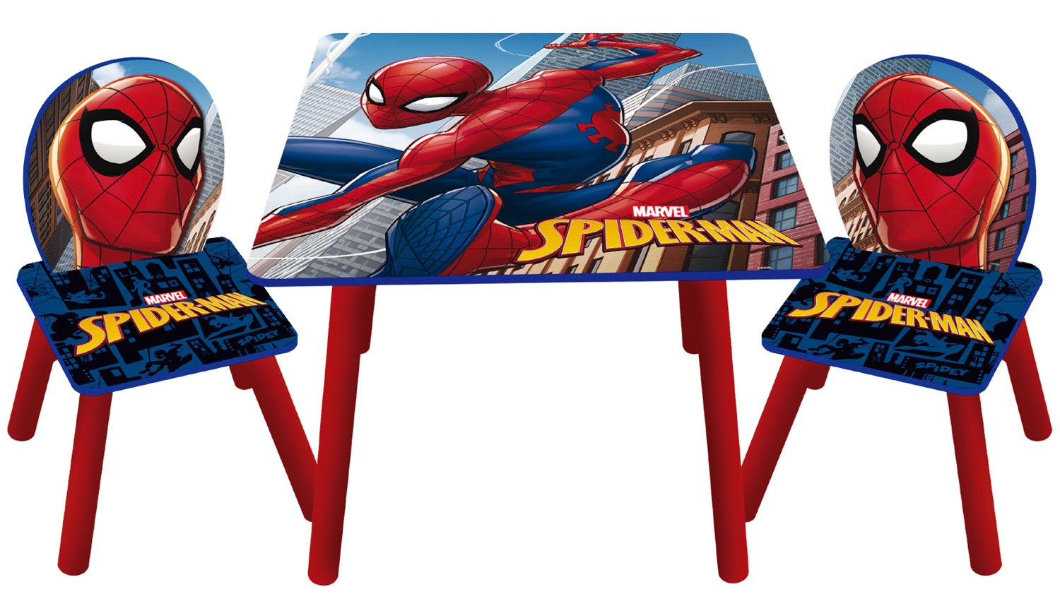 Set masuta si 2 scaunele Spiderman