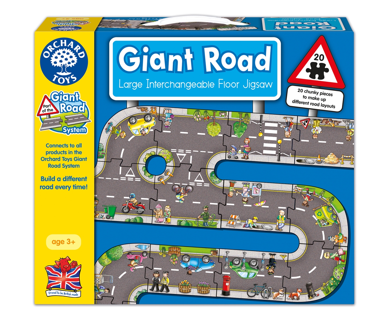Puzzle Gigant De Podea Traseu Masini (20 Piese) Giant Road Jigsaw buy4baby.ro imagine noua