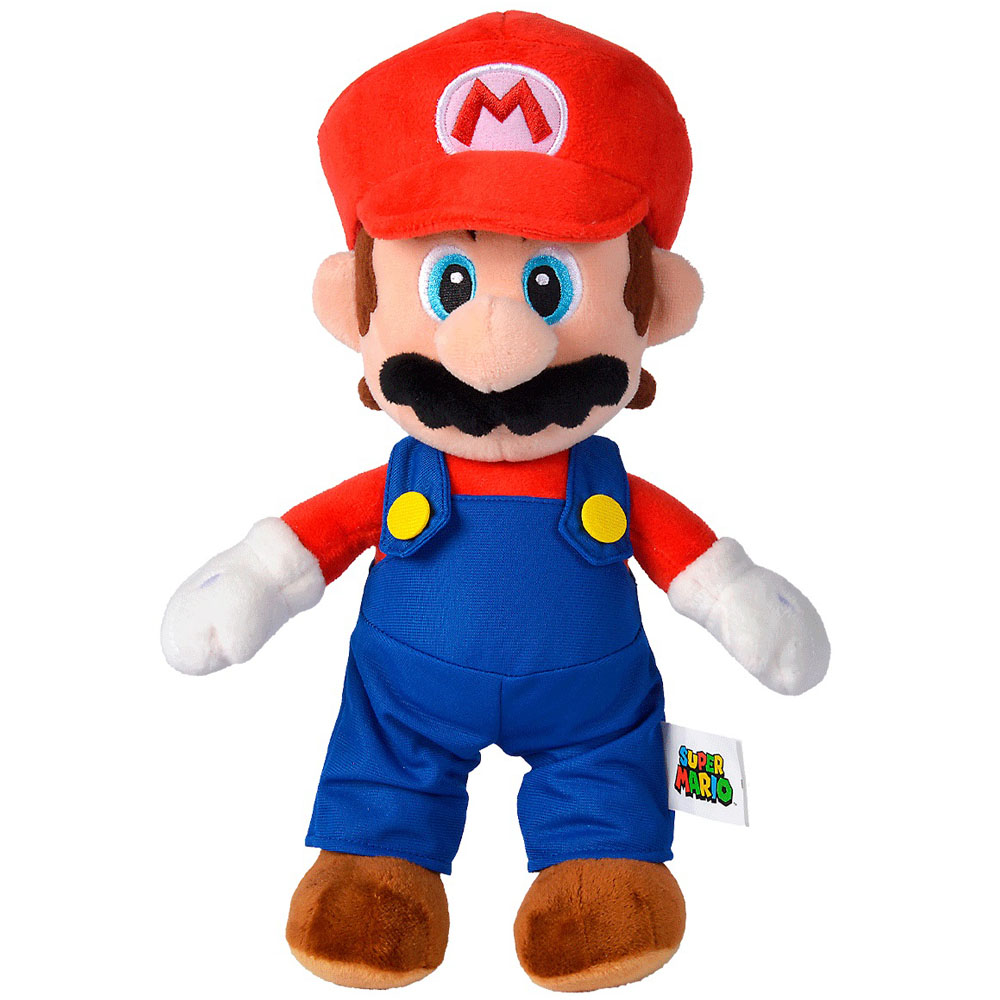 Jucarie de plus simba mario, super mario, 30 cm