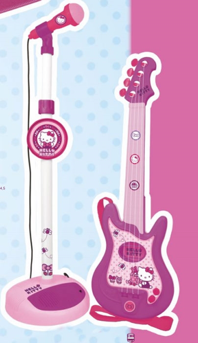 Set Chitara Si Microfon Hello Kitty buy4baby.ro imagine noua