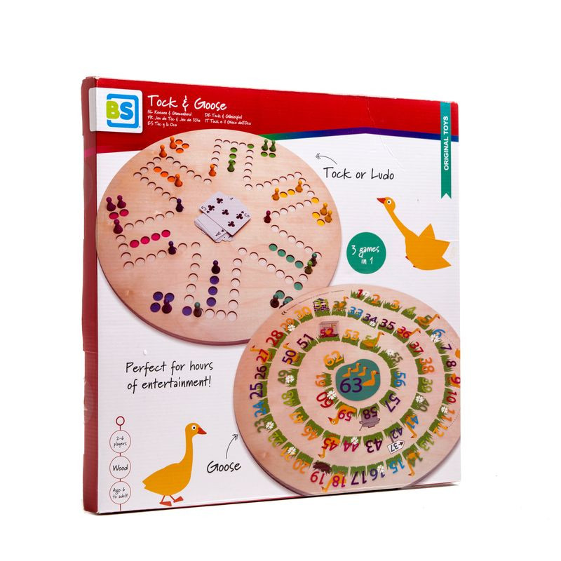 Joc 3 in 1 - goose, tock si ludo (nu te supara, frate!), bs toys