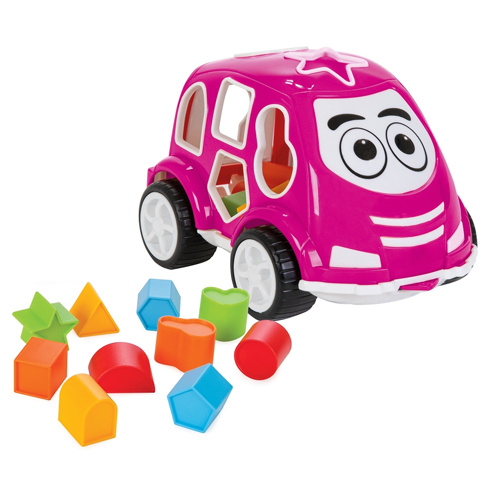 Jucarie cu sortator Pilsan Car pink image