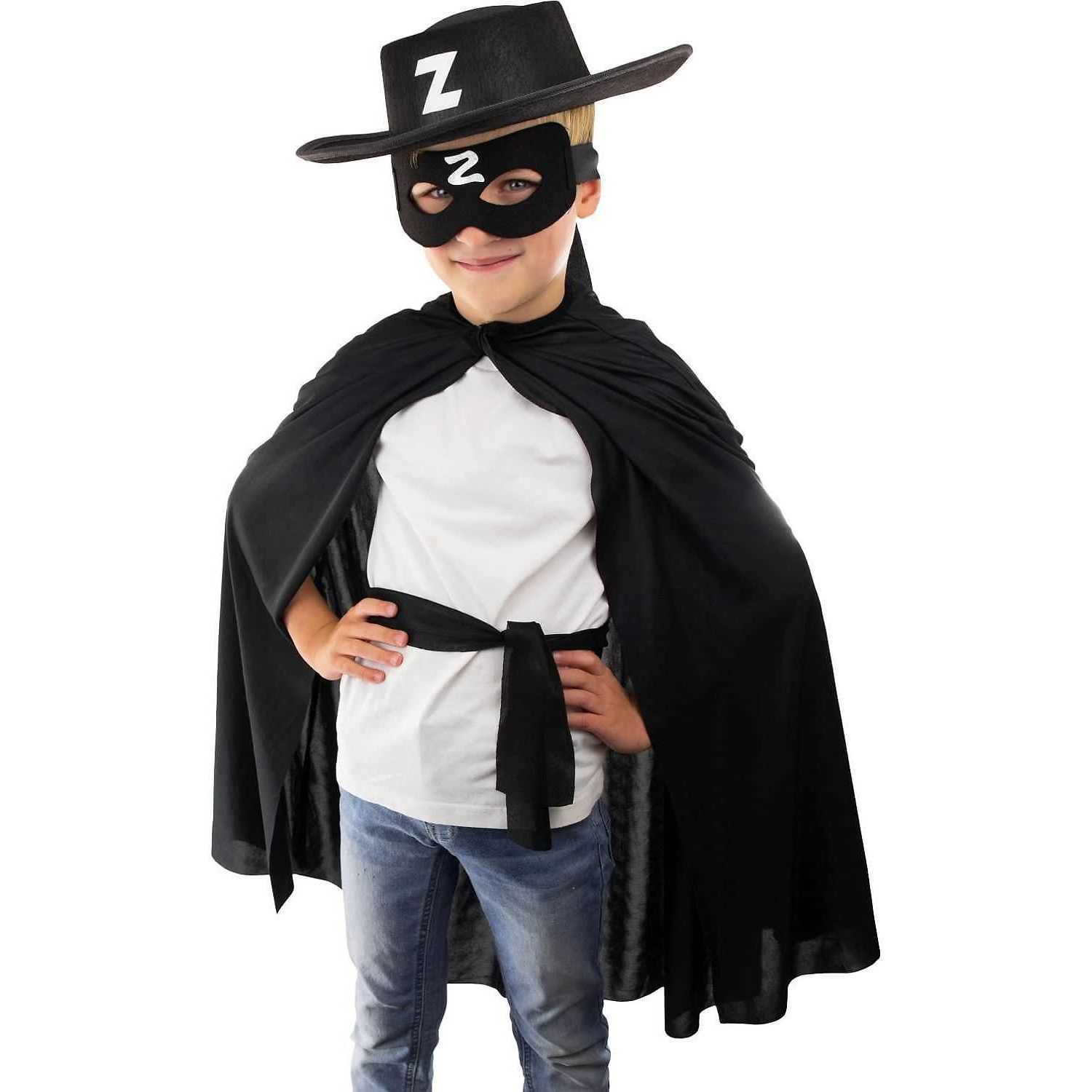 Eloquent Premise machine Costum Zorro format din Pelerina, Masca si Palarie Toi-Toys TT12526A -  BBJ-TT12526A_Negru - Bekid.ro