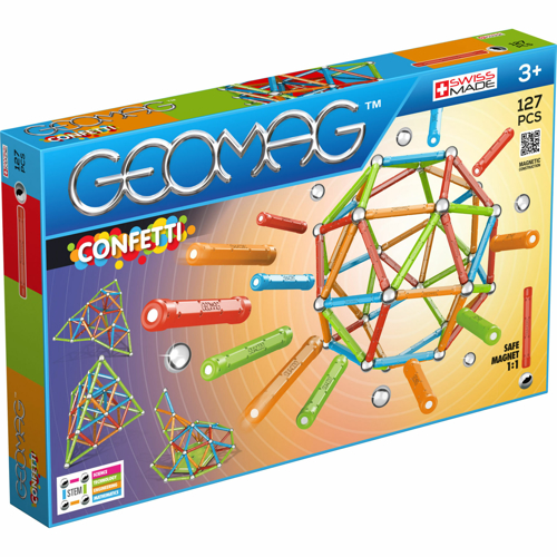 Geomag set magnetic 127 piese confetti, 354 image