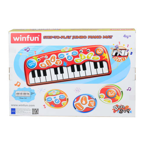 Jucarie interactiva pentru copii, covor muzical cu 24 taste, winfun, 2508