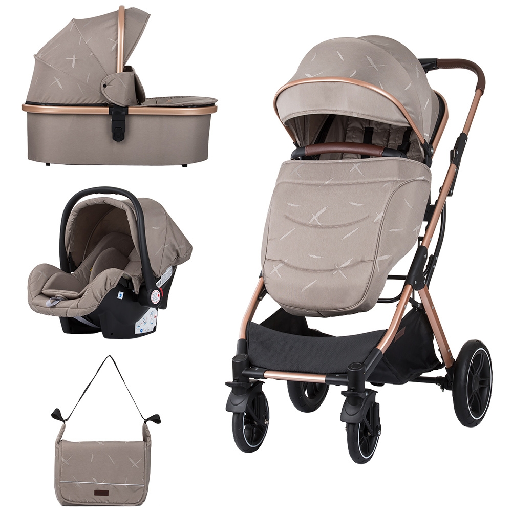 Carucior Chipolino Zara 3 in 1 humus