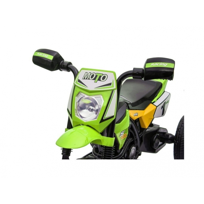 Tricicleta tip motocicleta electrica pentru copii m4 r-sport - verde