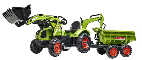 Jucarie tractor buldoexcavator pentru copii, claas, falk, 2070w image3