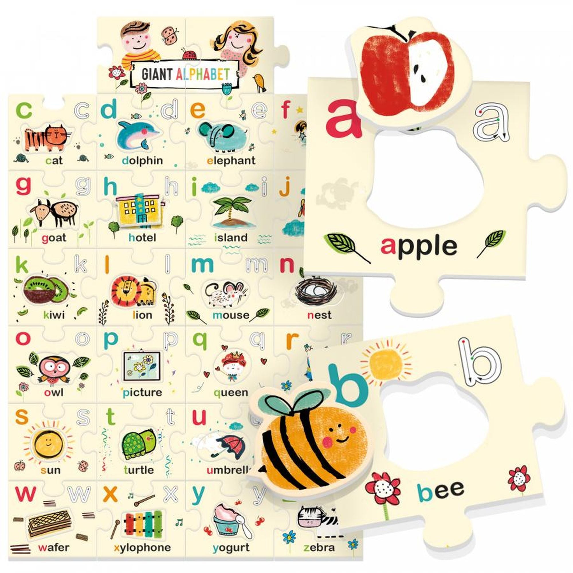 Headu ecoplay - puzzle mare alfabetul in engleza