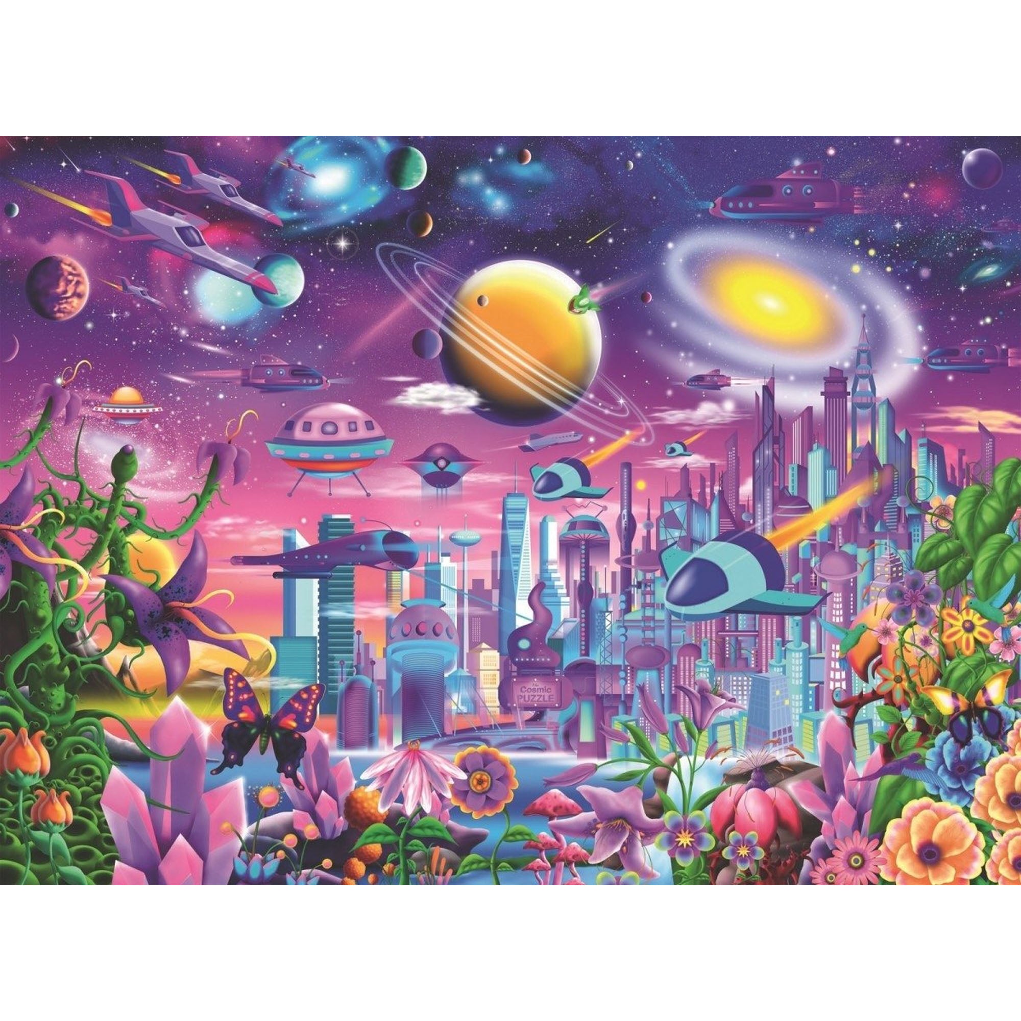 Puzzle orasul cosmic, 200 piese