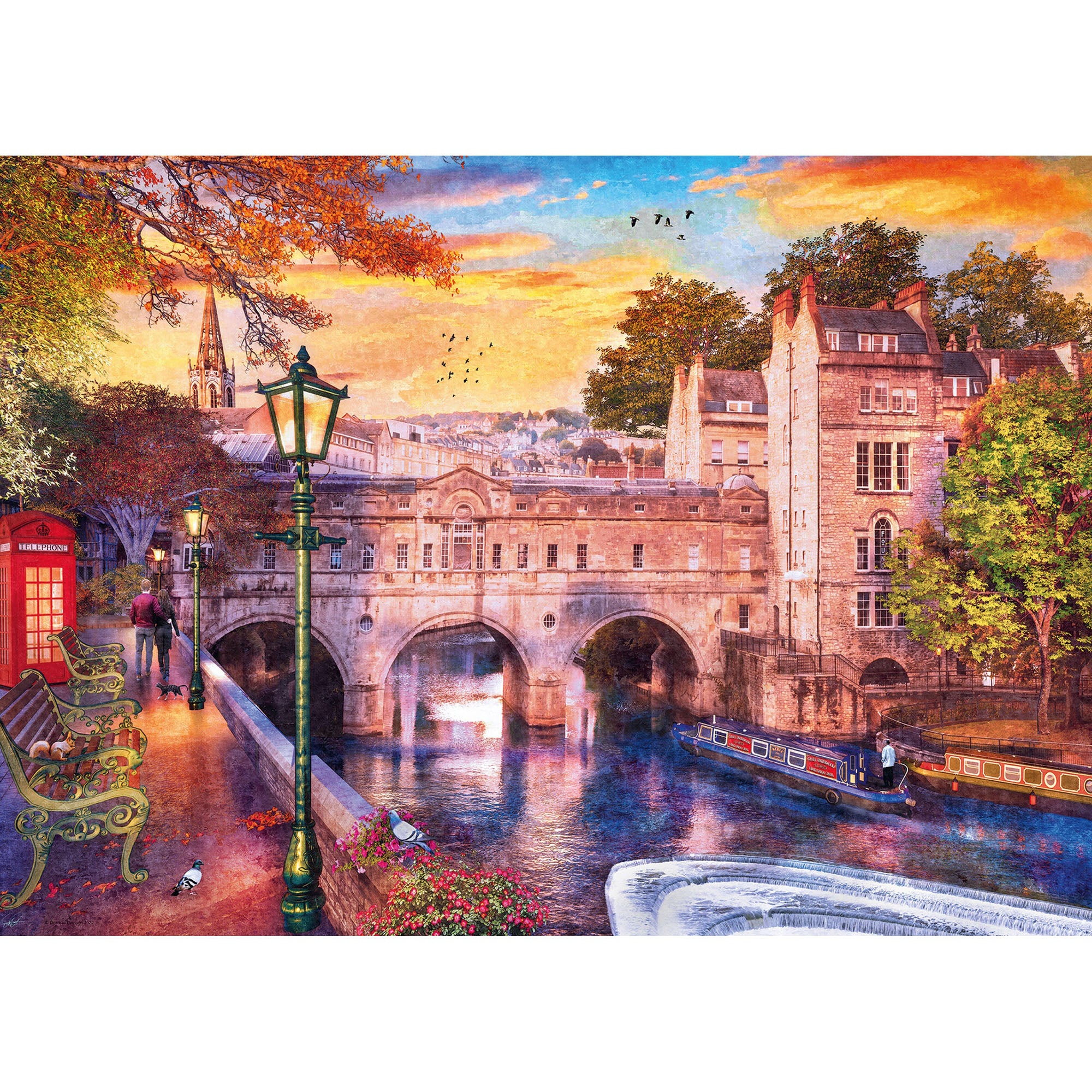 Puzzle canal romantic, 1000 piese