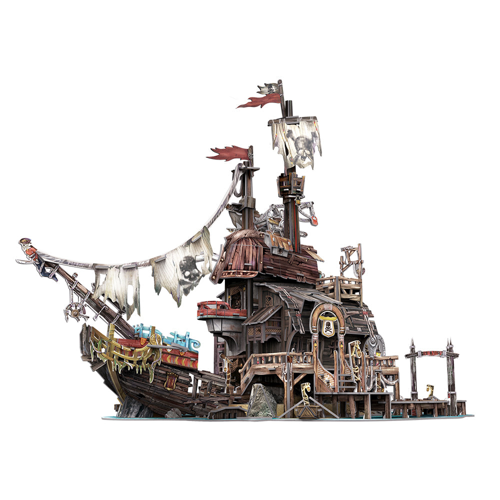 Cubic fun - puzzle 3d nava pirati 218 piese