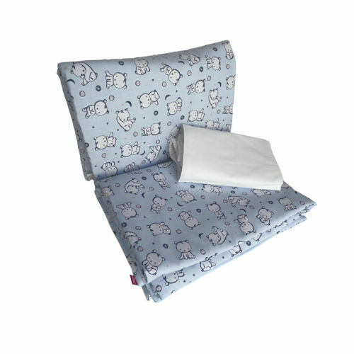 Lenjerie de pat pentru copii baby bear albastru - 60x120 cm, 110x125 cm image