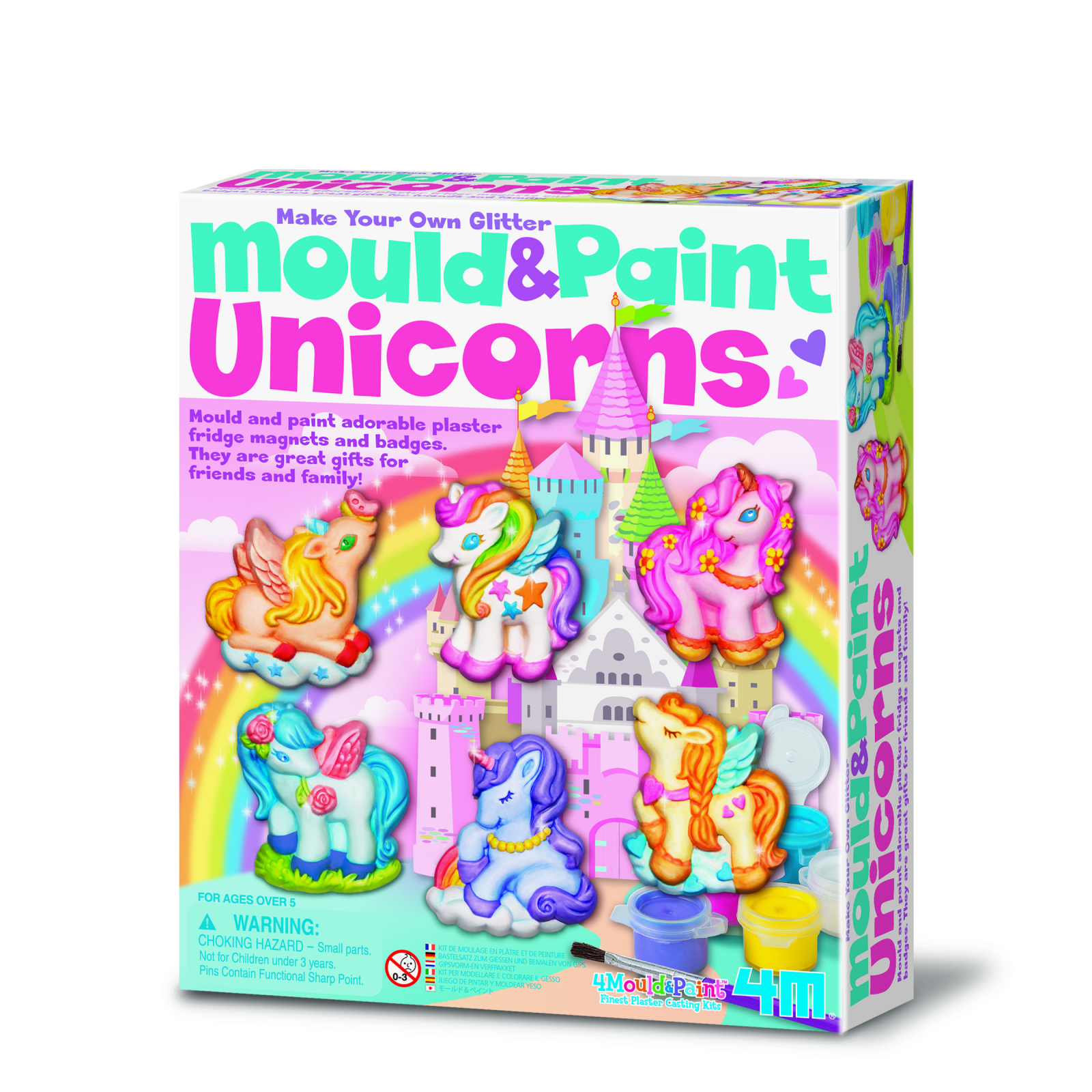 Atelier creativ modeleaza si picteaza - unicorni cu sclipici